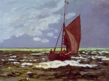 風景 Painting - クロード・モネ 嵐の海の風景